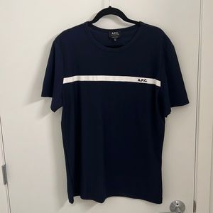Navy APC cotton t shirt, size XL, New never worn